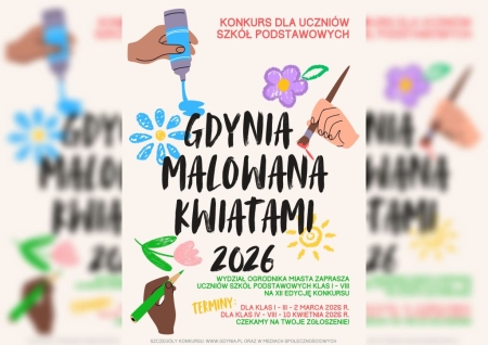Konkurs plastyczny „Gdynia Malowana Kwiatami 2026”