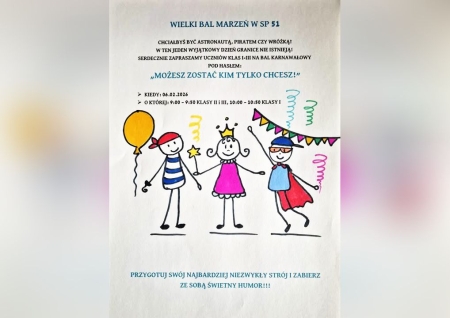 Bal karnawałowy dla klas 1-3