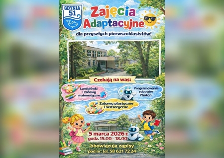Zajęcia adaptacyjne dla przyszłych pierwszoklasistów