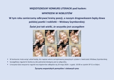 Międzyszkolny Konkurs Literacki ''Wpatrzeni w Noblistów''