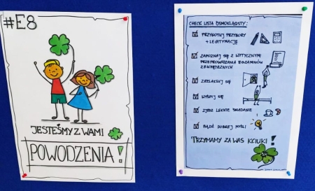 Powodzenia na egzaminie ósmoklasisty!